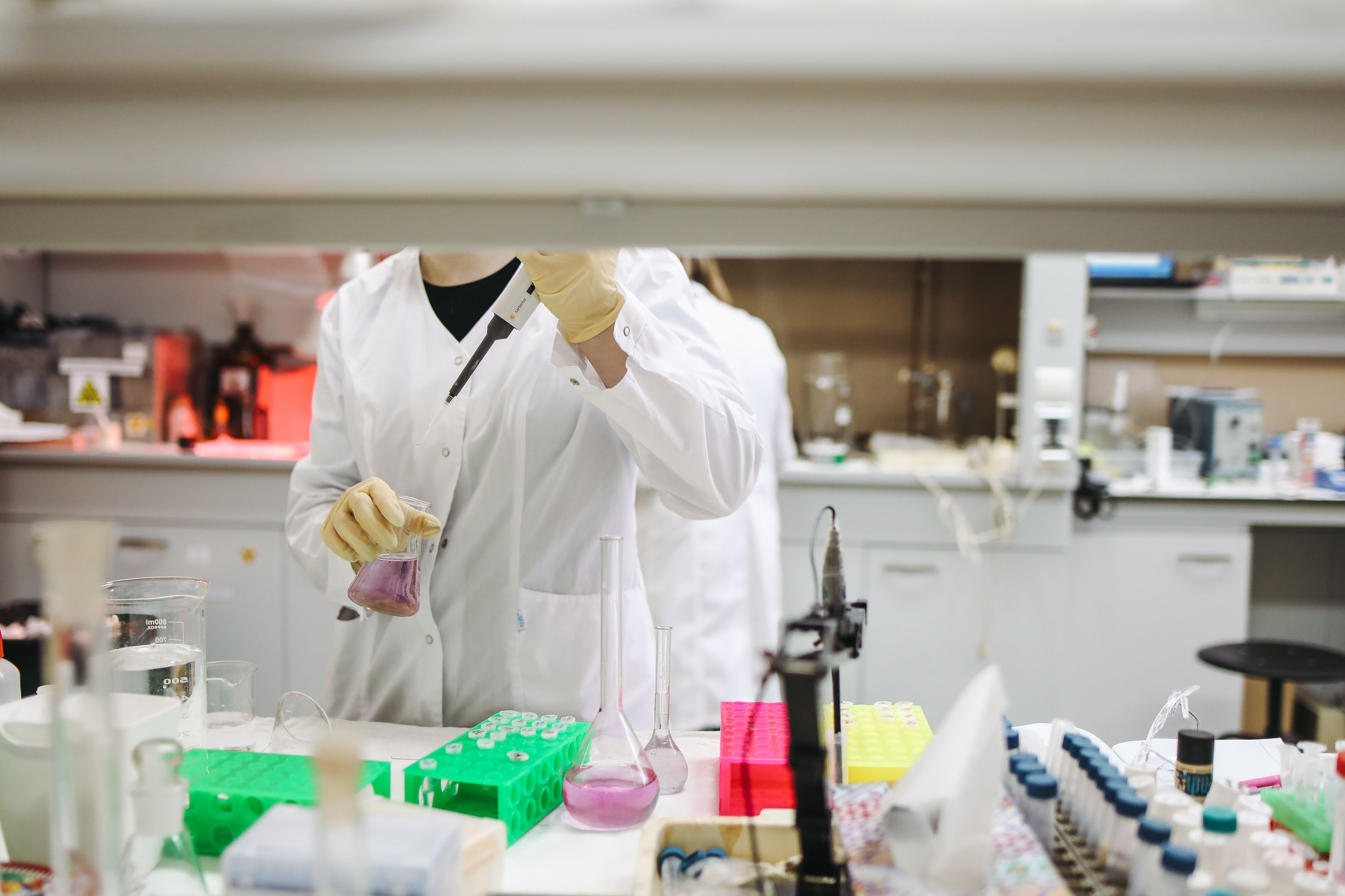 Scientist working in the research laboratory